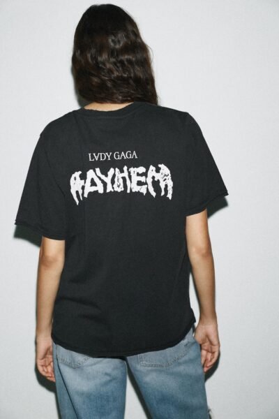 Lady Gaga Graphic T-Shirt – Black - Image 2