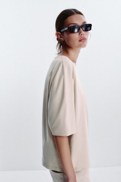 OVERSIZED TEXTURED T-SHIRT - Image 4